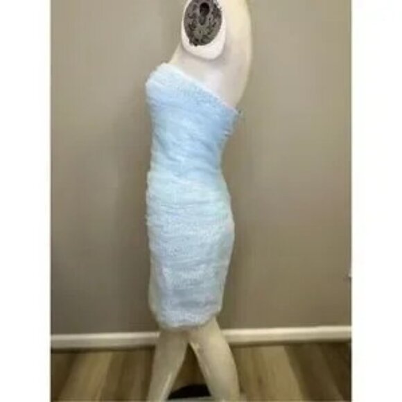 NWT Atelier Prabal Gurung Irma Sequin High-Low Mini Dress Blue Size 2 $3955 - Picture 10 of 14